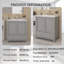 Meuble-lavabo autoportant de 30 po avec lavabo en céramique-3919967-3919962