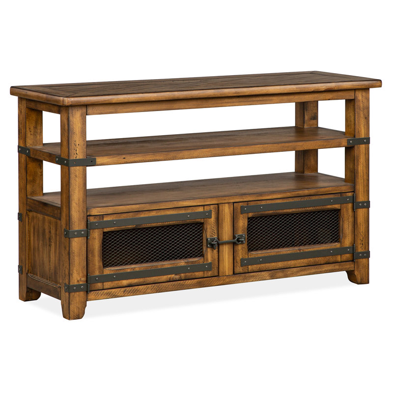 Dickerson 50'' Glass Top Console Table