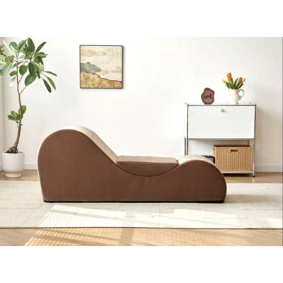 Chaise longue ergonomique avec noyau en mousse haute densité et housse amovible