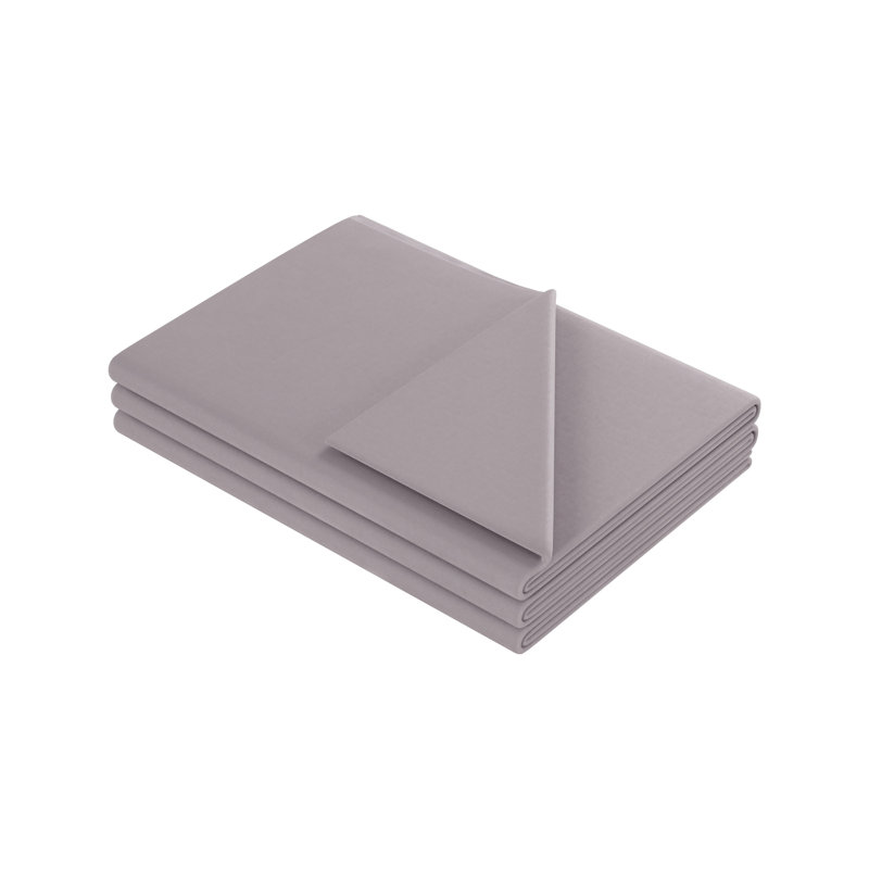 Gray Cotton Weighted Throw Blanket Cover with Zipper Closure