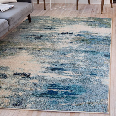 Keimar Washable Abstract Indoor Rug