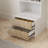 Set of 2 - 78.7'' H Bookcase Storage Standard Bookshelves With Footstool And Storage Drawers-302617773