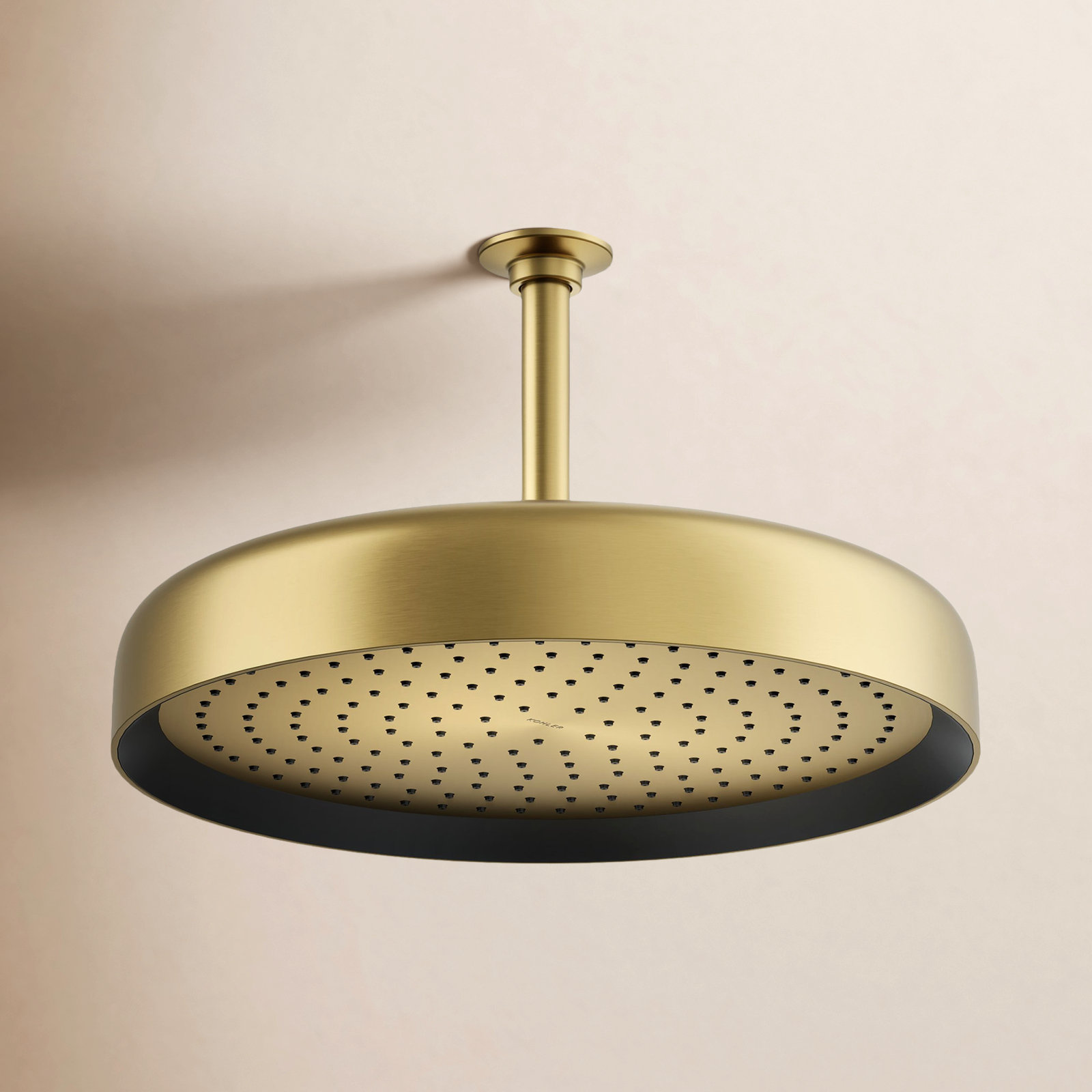 Statement 14" 2.5 GPM Round Rainhead, Vibrant Brushed Moderne Brass