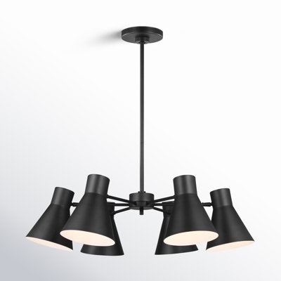 Anton 6 - Light Dimmable Cone Chandelier