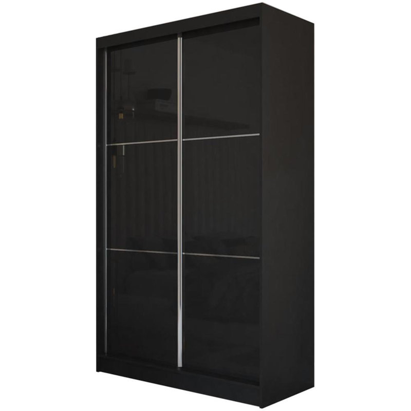 Arlynn 2 Door Sliding Wardrobe, Black