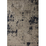 Rapture Gray/Black Abstract Luxury Area Rug