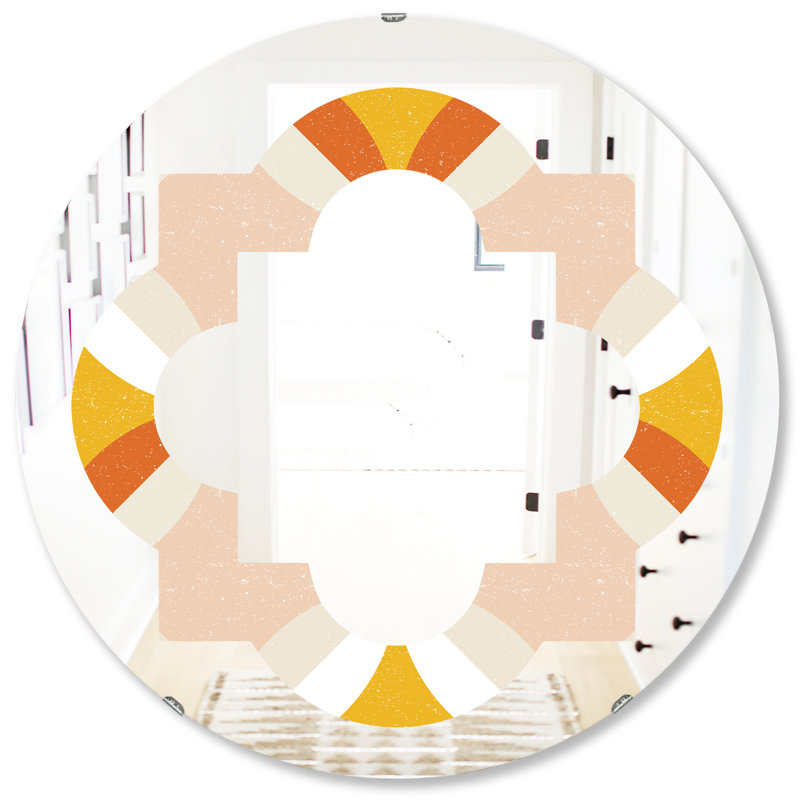 Miroir mural Quatrefoil, H 31,5 po x l po