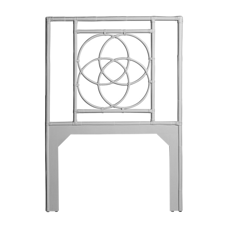 Emilia Open-Frame Headboard, Light Gray, Twin