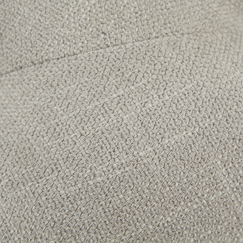 Martha Stewart Clara Tufted Oval Ottoman, Gray