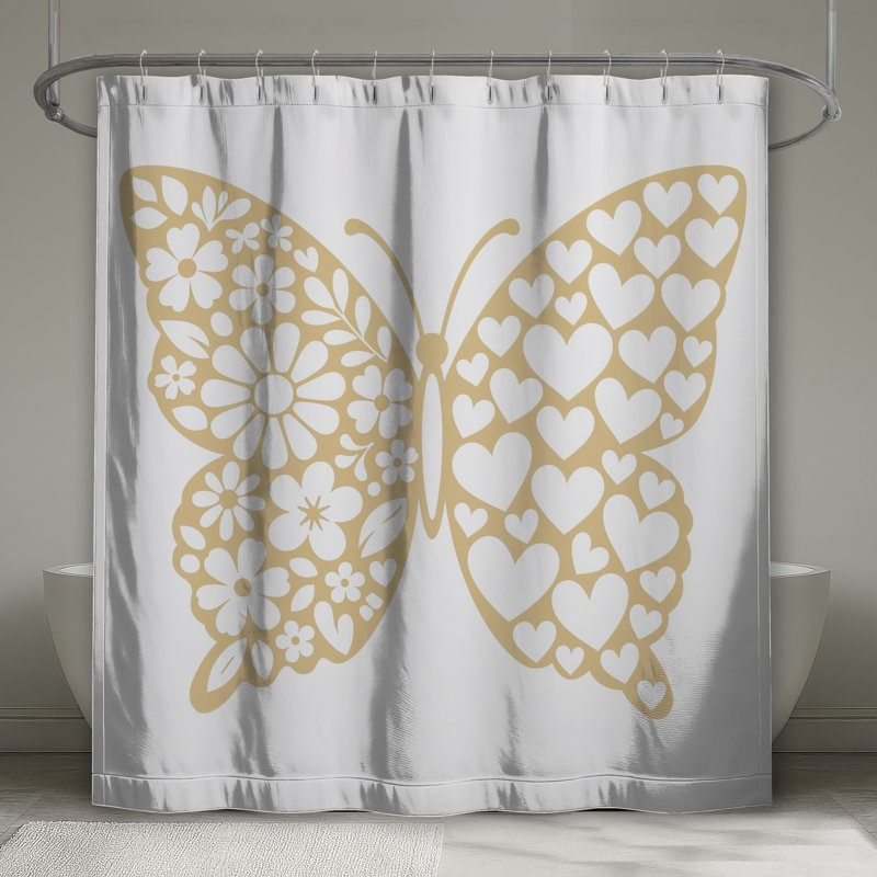 Rideaux de douche Butterfly, L 70 po x H 72 po