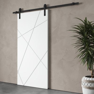 40'' x 83'' without Installation Hardware Kit Barn Door