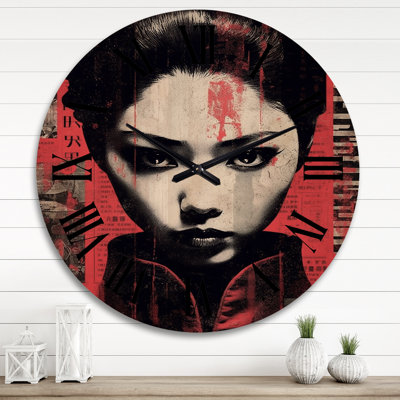 Horloge murale en bois massif Niel