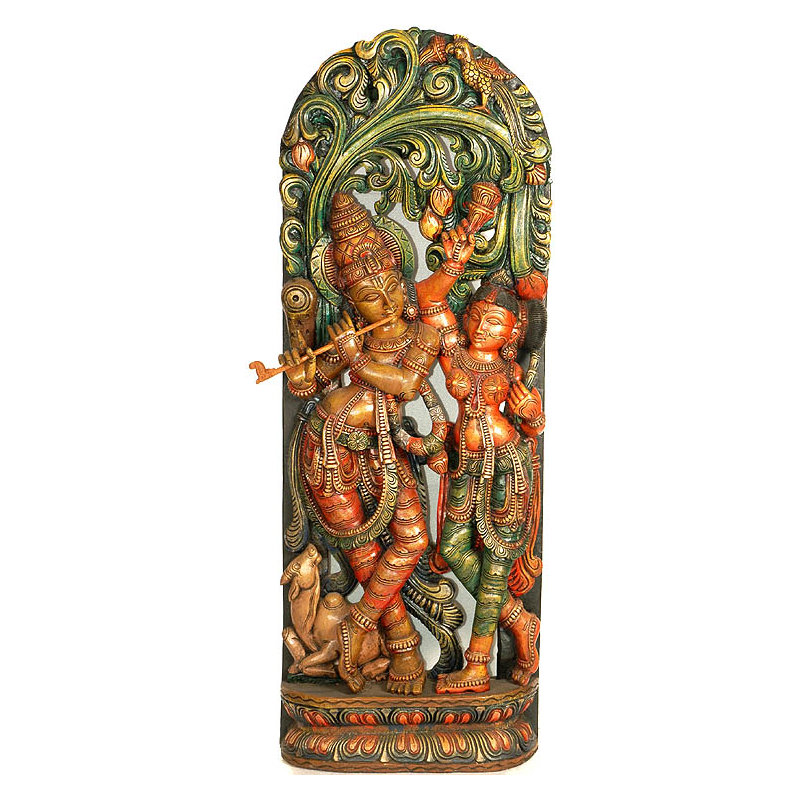 Radha Govinda avec leur vache bien-aimée