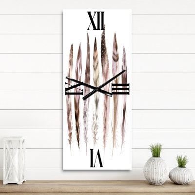 Horloge murale plume