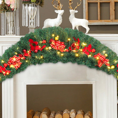 180cm Lighted Faux Garland with Lights