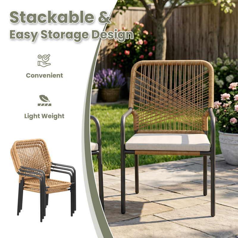 Brasseur avec chaises rembourrées, Brown