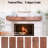Handcrafted Rustic Solid Wood Fireplace Mantel-1560637998