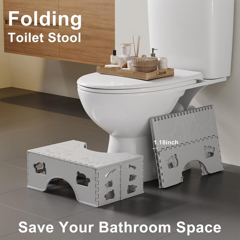 Tabouret de toilette pliable pour adultes