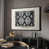 Toile avec cadre flottant noir