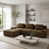 Brown -3Seat+1Ottman est en rupture de stock
