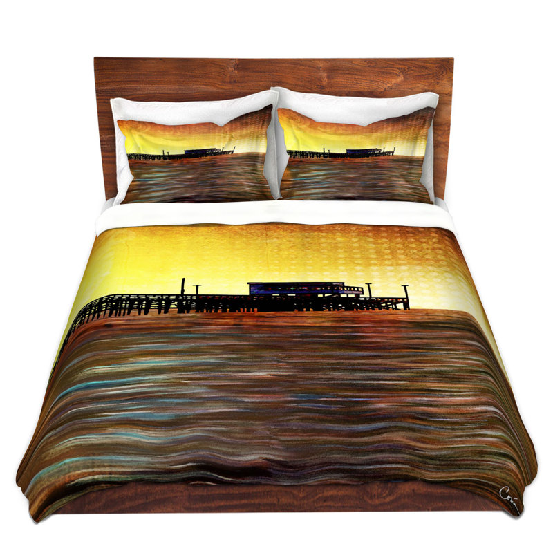 Ensemble de housse de couette newport beach, 1 housse de couette grand + 2 taies standards