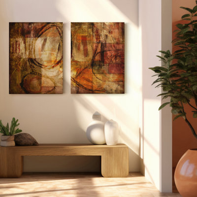 «Abstract» par Tristan Scott - ensemble de 2 reproductions sur toiles tendues
