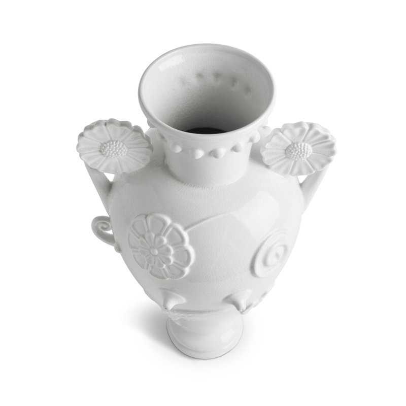 Pantheon Persephone Vase - White, White