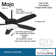 52" 5 - Blade LED Standard Ceiling Fan with Pull Chain and Light Kit Included