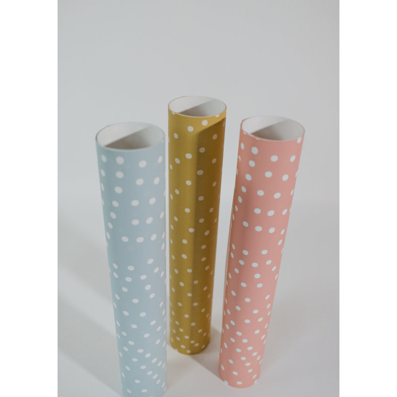 Polka Dots Wallpaper, Pre-Pasted, Rose