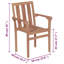 Chaise de patio en teck avec coussins Braxton-Rocco-924267172