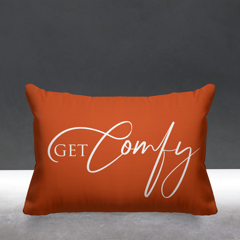Housse et insert de coussin rectangulaire extérieur Aspire Get Comfy, Orange