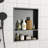 21" X 17" Stainless Steel Shower Niche Double Shelf-1128186176