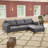 Cozy Leather RAF Sectional