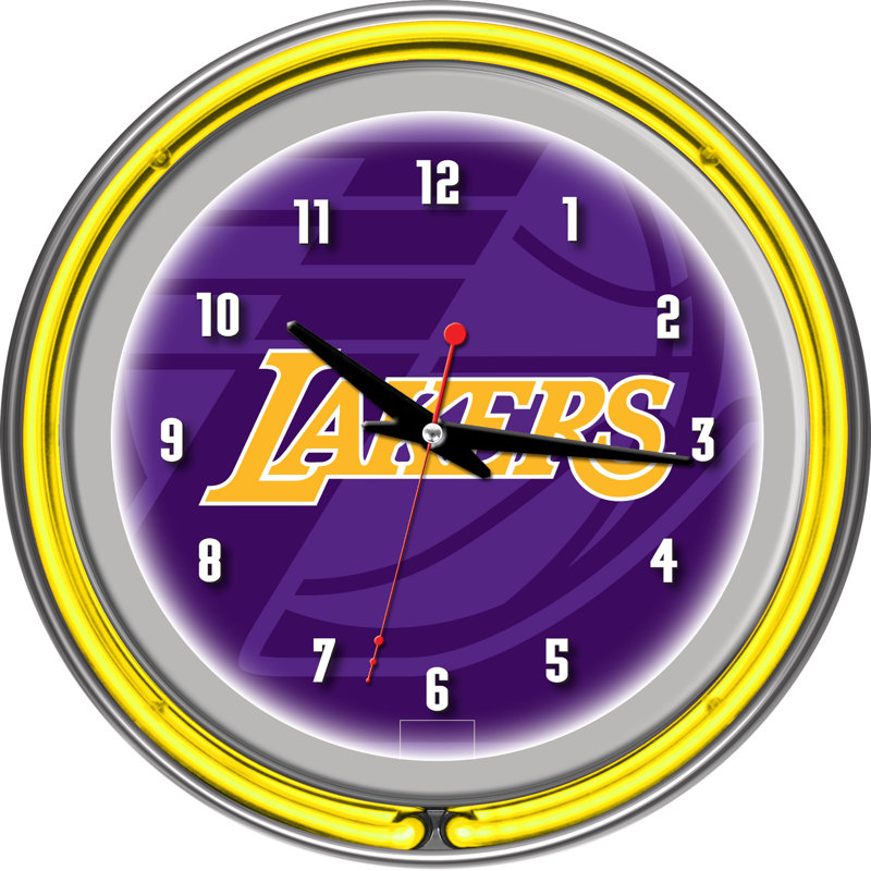 Horloge murale 14,5 po NBA, Lakers de Los Angeles