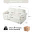 Grand lit convertible avec poche latérale et cadre - tissu chenille pour les espaces de vie, les chambres à coucher, les coussins épais, le rangement, les coussins, la chambre à coucher, les appartements, les bureaux-103060200