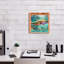  «Rainbow Trout» par Jim Baldwin, art mural sur toile, 12 po x 12 po