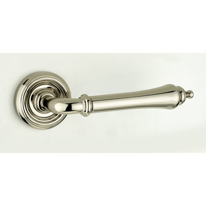 Camille Olympia Door Handle, Polished Nickel