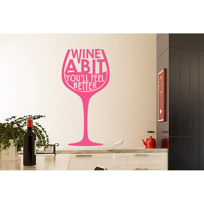 Food & Beverage Wall Decal, Pink, Large