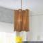 Luminaire suspendu cylindrique en corde Boho avec cordon réglable, jute naturel et finition laiton