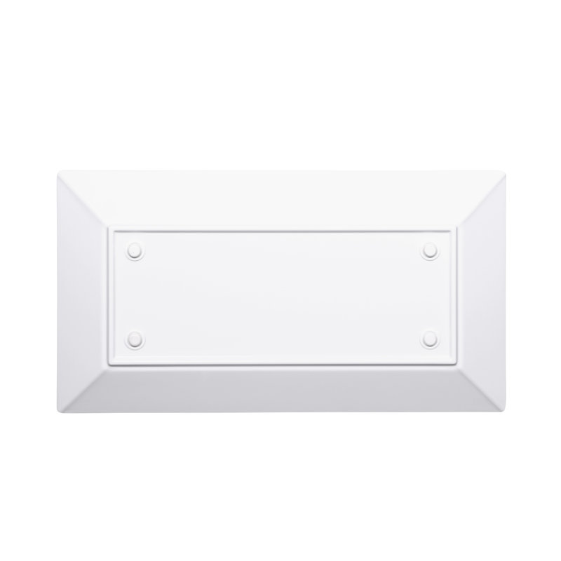 Plateau en mélamine Stratus, Blanc, H 1,5 po x l 18,48 po x P 10 po