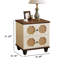 Table de chevet simple avec rangement à double tiroir H 21,65 po x l 19,69 po-192787097