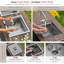 20 in. x 17.37 in. 16 Gauge, Stainless Steel, Dura-Tek Single Bowl Undermount or Drop-In Kitchen Sink with Built-In Accessories
