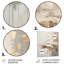Beige et doré, perspective cubique I - Collages abstraits, impressions sur métal-1601216003