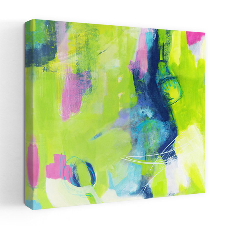 Rien n'est juste, art contemporain abstrait, H 18 po x l 18 po