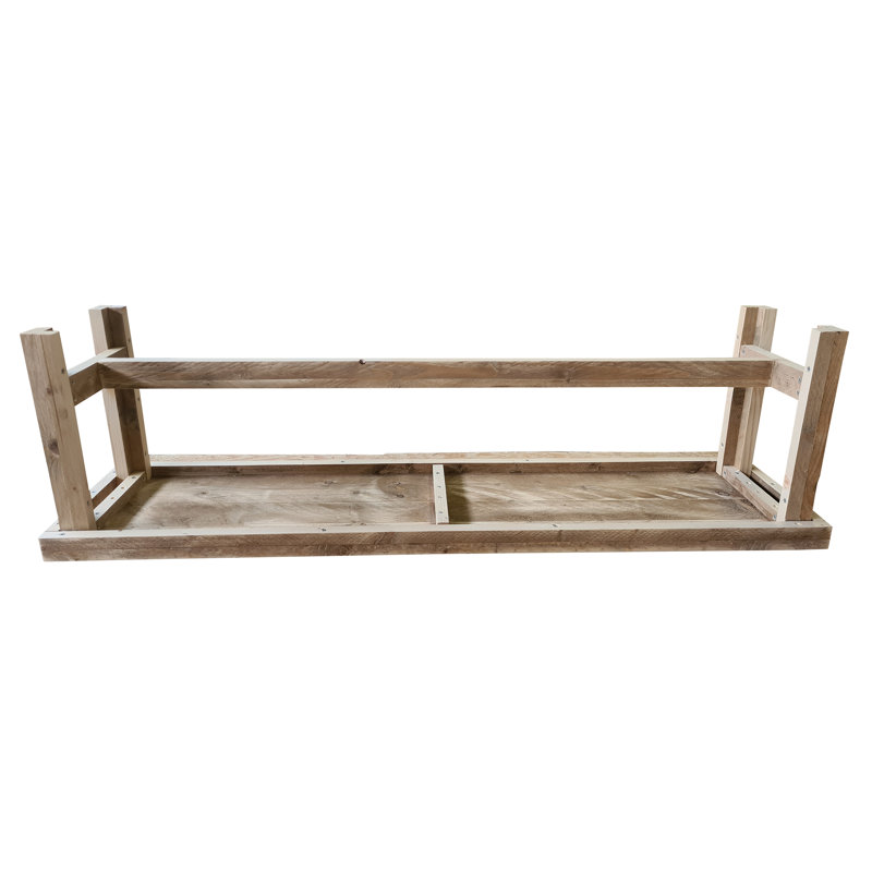 Ginevra Solid Wood Bench, 43cm H x 160cm W x 36cm D