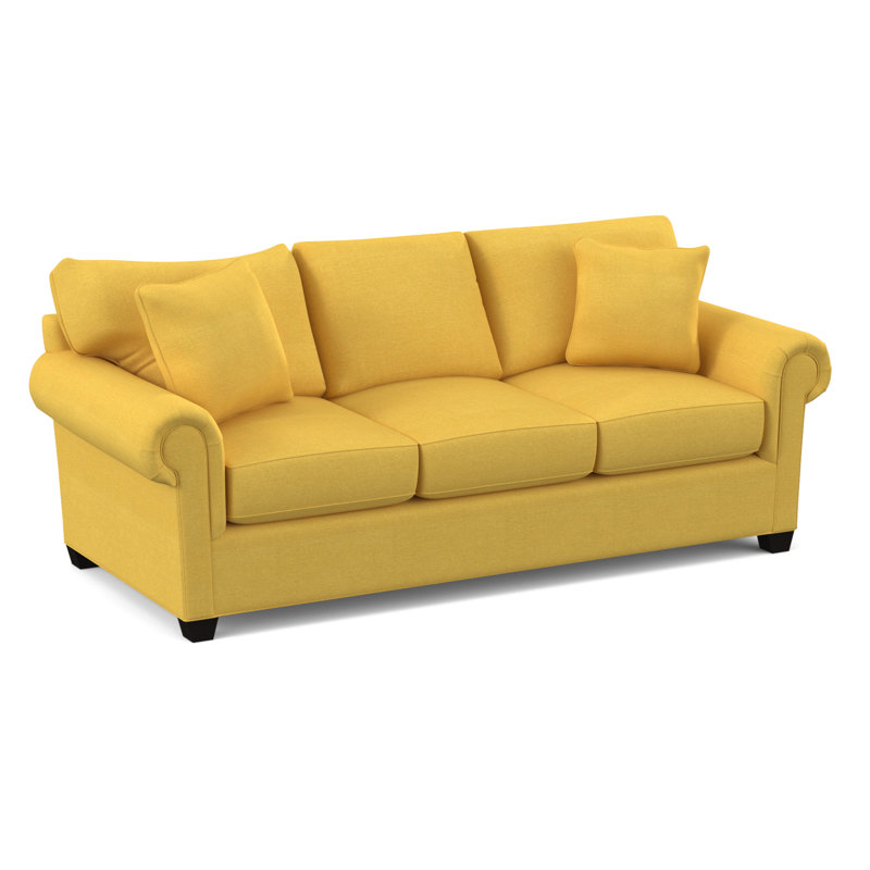 Grace 86" Sleeper Sofa Bed with Reversible Cushions, Hybrid, Antic Mimosa