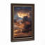 Toile orange et grise orangée sur un horizon plat-133212510