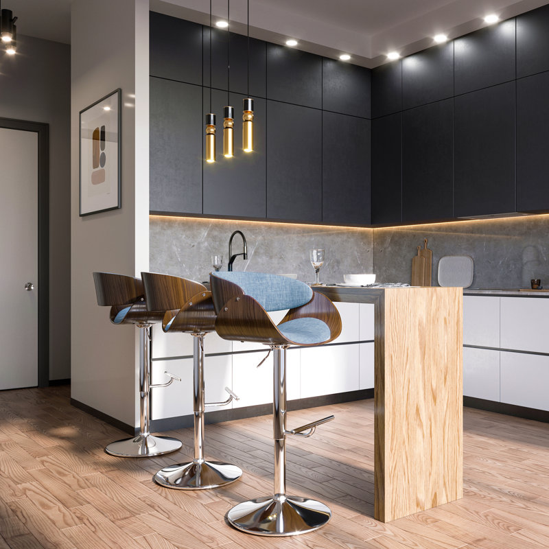 Tabouret de bar pivotant réglable