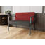 Waterfall Waiting Reception Loveseat Metal Frame-88240376-88709687