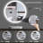 Round Dimmable Anti-Fog LED Vanity Mirror -89830428
